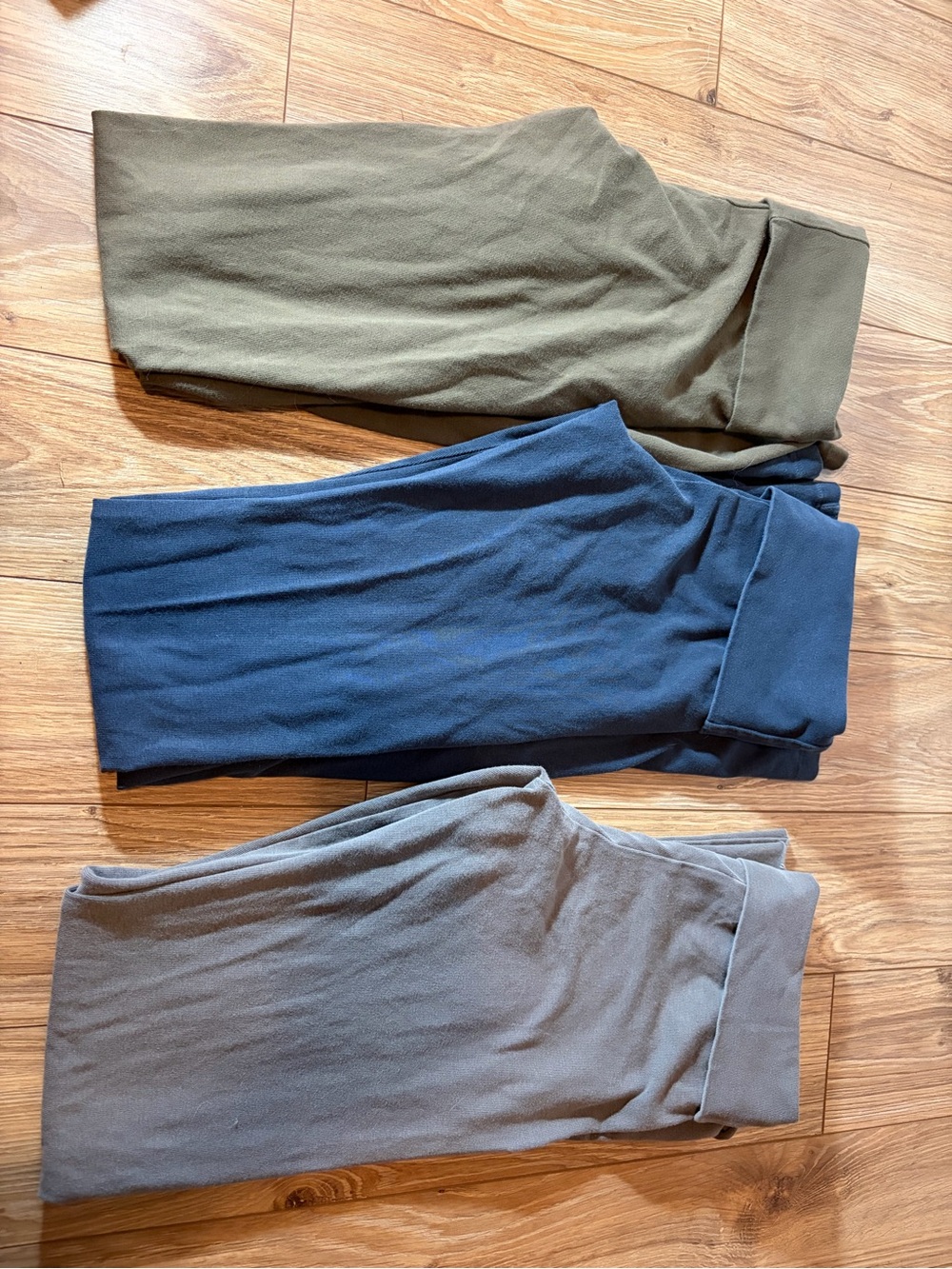3 Brandy Melville flare fold over pants